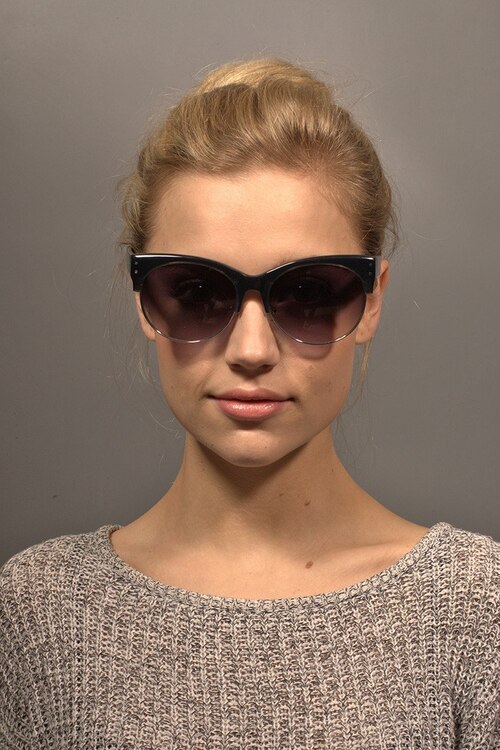 Venice Black PlasticSunglass Frames for Women from EyeBuyDirect