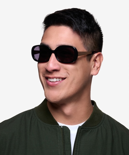 Lauren Black Acetate, MetalSunglass Frames for Men from EyeBuyDirect