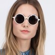 Alena White AcetateSunglass Frames for Women from EyeBuyDirect