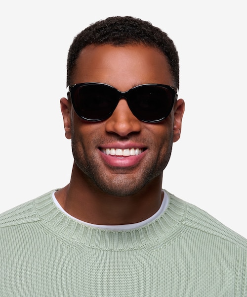 Lima Black AcetateSunglass Frames for Men from EyeBuyDirect