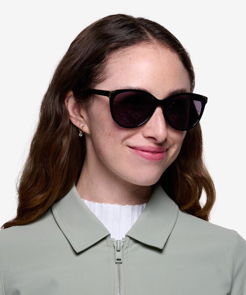 Lima Black AcetateSunglass Frames for Women from EyeBuyDirect