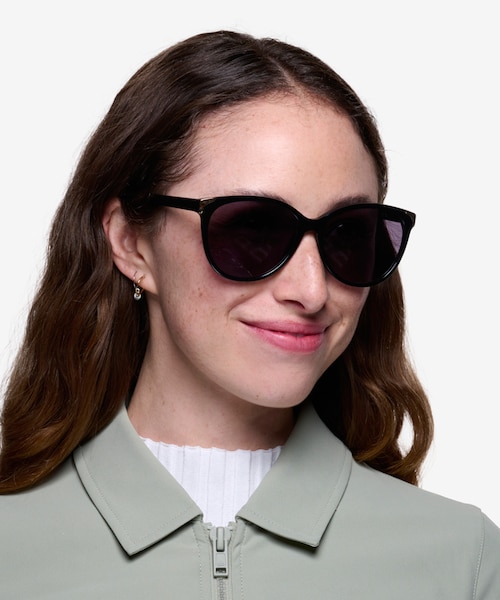 Lima Black AcetateSunglass Frames for Women from EyeBuyDirect
