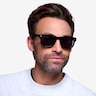Hanoi Noir AcétateSoleil de Lunette de vue pour Hommes d'EyeBuyDirect
