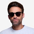 Shadow Jet Black AcetateSunglass Frames for Men from EyeBuyDirect