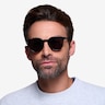 Shadow Jet Black AcetateSunglass Frames for Men from EyeBuyDirect