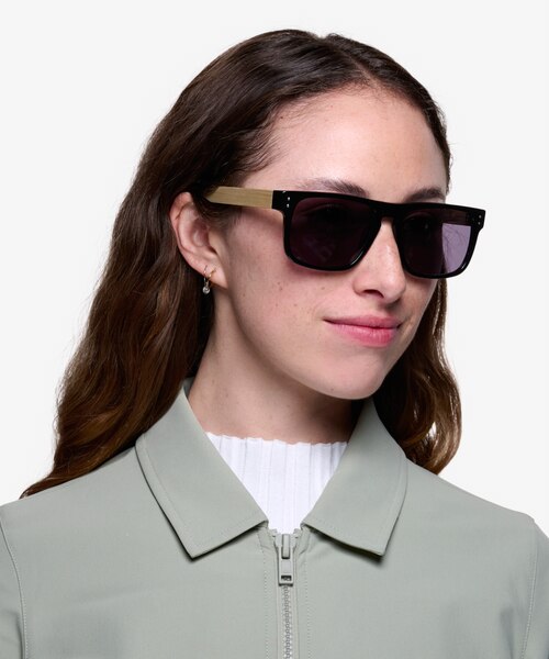Sergi Black Yellow AcétateSoleil de Lunette de vue pour Femmes d'EyeBuyDirect