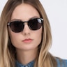Monroe Black Plastic-metalSunglass Frames for Women from EyeBuyDirect