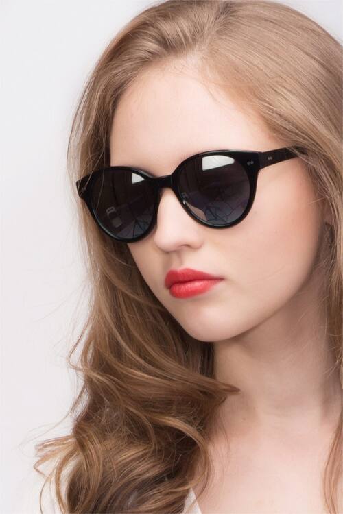  Black  Angie -  Acetate Sunglasses