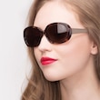Lauren Tortoise Acetate, MetalSunglass Frames for Women from EyeBuyDirect