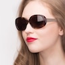 Lauren Écailles Acetate-metalSoleil de Lunette de vue pour Femmes d'EyeBuyDirect