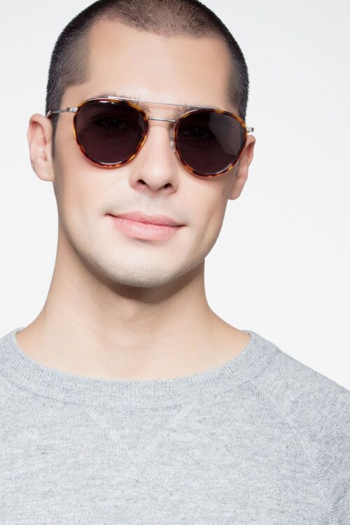 Brookline Tortoise Acetate-metalSunglass Frames for Men from EyeBuyDirect