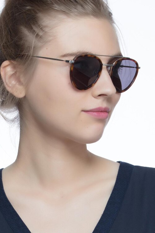 Brookline Tortoise Acetate-metalSunglass Frames for Women from EyeBuyDirect