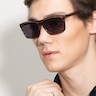Perth Brown AcetateSunglass Frames for Men from EyeBuyDirect