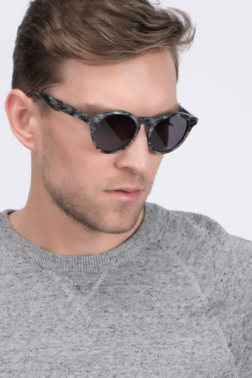 Havana Slate AcetateSunglass Frames for Men from EyeBuyDirect