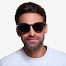 Vapor Blue Floral AcetateSunglass Frames for Men from EyeBuyDirect