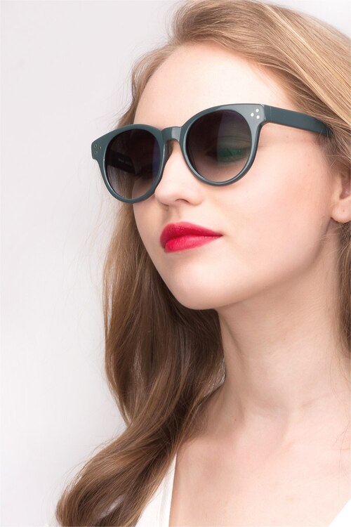 Minuit Vert AcétateSoleil de Lunette de vue pour Femmes d'EyeBuyDirect
