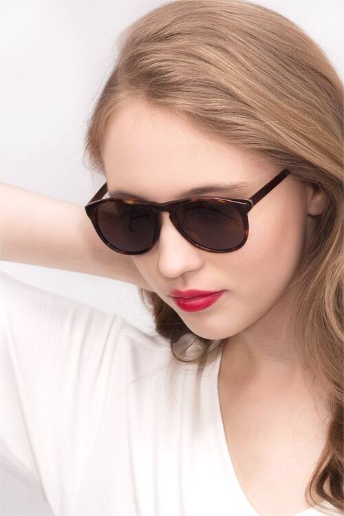 Tortoise Silt -  Acetate Sunglasses