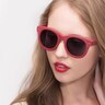 Bikini Matte Red AcetateSunglass Frames for Women from EyeBuyDirect