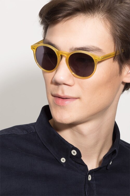 Decadent Yellow AcetateSunglass Frames for Men from EyeBuyDirect