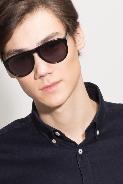 Catalonia Black AcetateSunglass Frames for Men from EyeBuyDirect