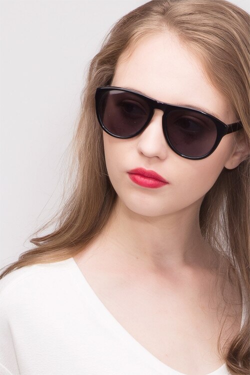 Catalonia Black AcetateSunglass Frames for Women from EyeBuyDirect