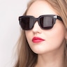 Bella Donna Matte Black AcetateSunglass Frames for Women from EyeBuyDirect