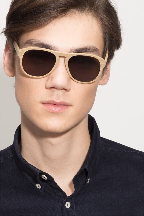 Phased Yellow AcetateSunglass Frames for Men from EyeBuyDirect