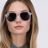 Phased Matte Clear AcetateSunglass Frames for Women from EyeBuyDirect
