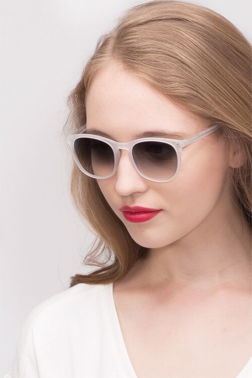 Audio Matte Clear AcetateSunglass Frames for Women from EyeBuyDirect
