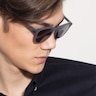 Audio Matte Navy AcetateSunglass Frames for Men from EyeBuyDirect