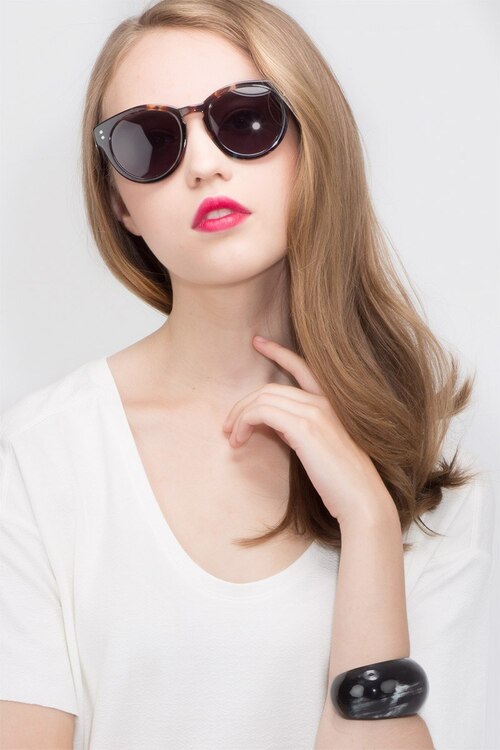 Rome Brown Floral AcetateSunglass Frames for Women from EyeBuyDirect