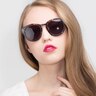 Rome Brown Floral AcetateSunglass Frames for Women from EyeBuyDirect