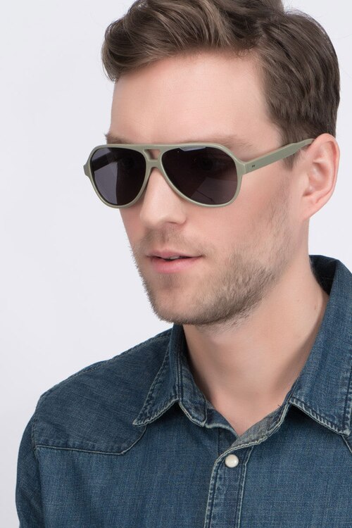 Americana Light Green AcetateSunglass Frames for Men from EyeBuyDirect