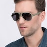 Americana Light Green AcetateSunglass Frames for Men from EyeBuyDirect