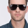 Americana Dark Green AcetateSunglass Frames for Men from EyeBuyDirect