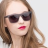 Virtual Matte Gray AcétateSoleil de Lunette de vue pour Femmes d'EyeBuyDirect
