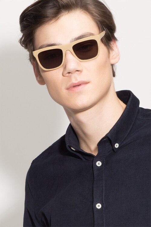 Virtual Yellow AcetateSunglass Frames for Men from EyeBuyDirect