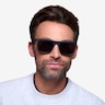 Virtual Matte Black AcétateSoleil de Lunette de vue pour Hommes d'EyeBuyDirect