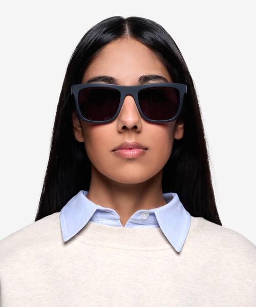 Matte Black Virtual -  Acetate Sunglasses