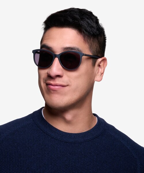 Calypso Black AcétateSoleil de Lunette de vue pour Hommes d'EyeBuyDirect