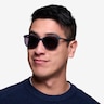 Calypso Black AcétateSoleil de Lunette de vue pour Hommes d'EyeBuyDirect