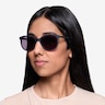 Calypso Black AcétateSoleil de Lunette de vue pour Femmes d'EyeBuyDirect