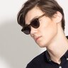 Till Dawn Brown Striped AcetateSunglass Frames for Men from EyeBuyDirect