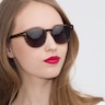 Till Dawn Brown Striped AcetateSunglass Frames for Women from EyeBuyDirect