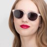 Till Dawn Matte White AcetateSunglass Frames for Women from EyeBuyDirect