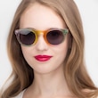 Sunset Yellow PlasticSunglass Frames for Women from EyeBuyDirect