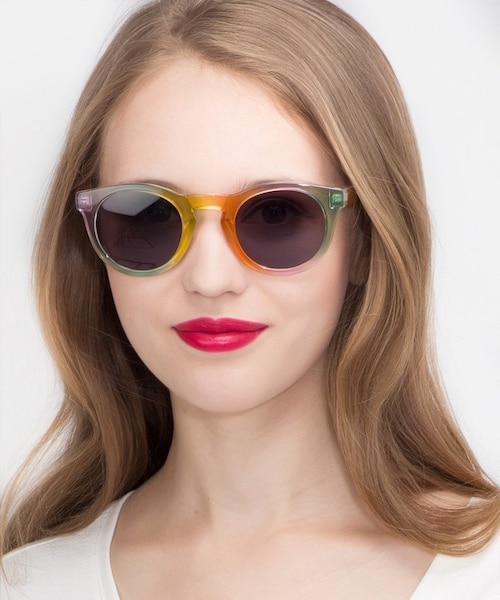 Sunset Yellow PlasticSunglass Frames for Women from EyeBuyDirect
