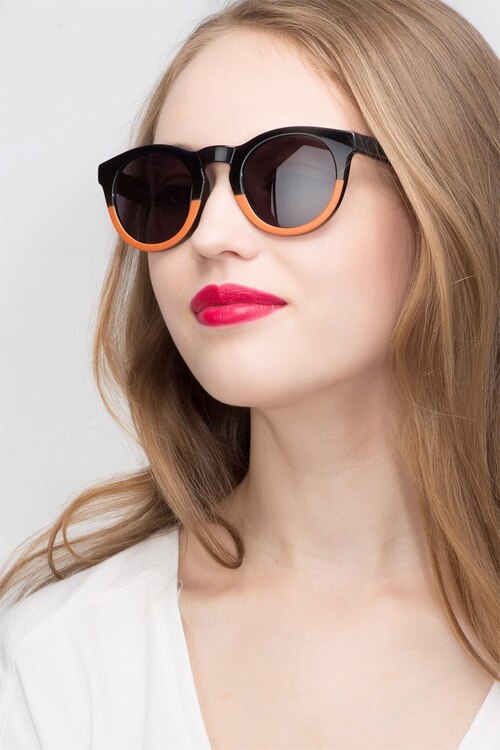 Sunset Black PlasticSunglass Frames for Women from EyeBuyDirect