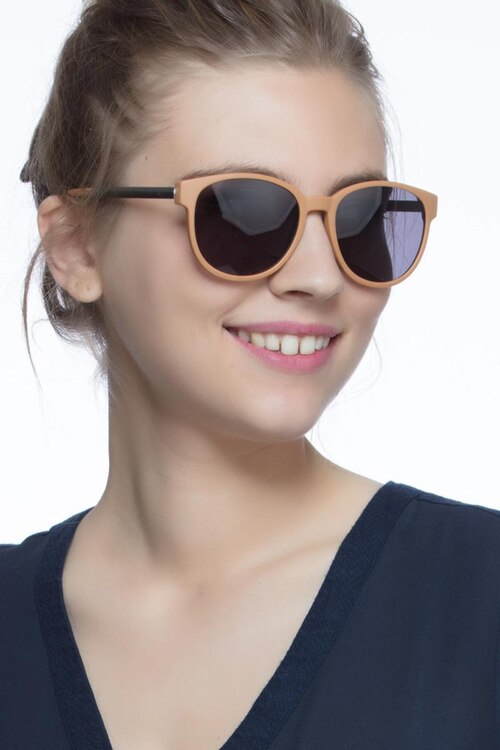 Terracotta Matte Orange MetalSunglass Frames for Women from EyeBuyDirect