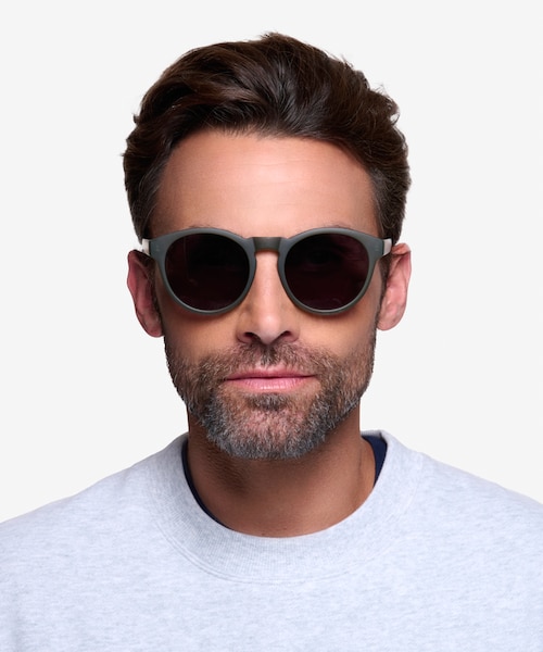 Taylor Matte Green PlasticSunglass Frames for Men from EyeBuyDirect